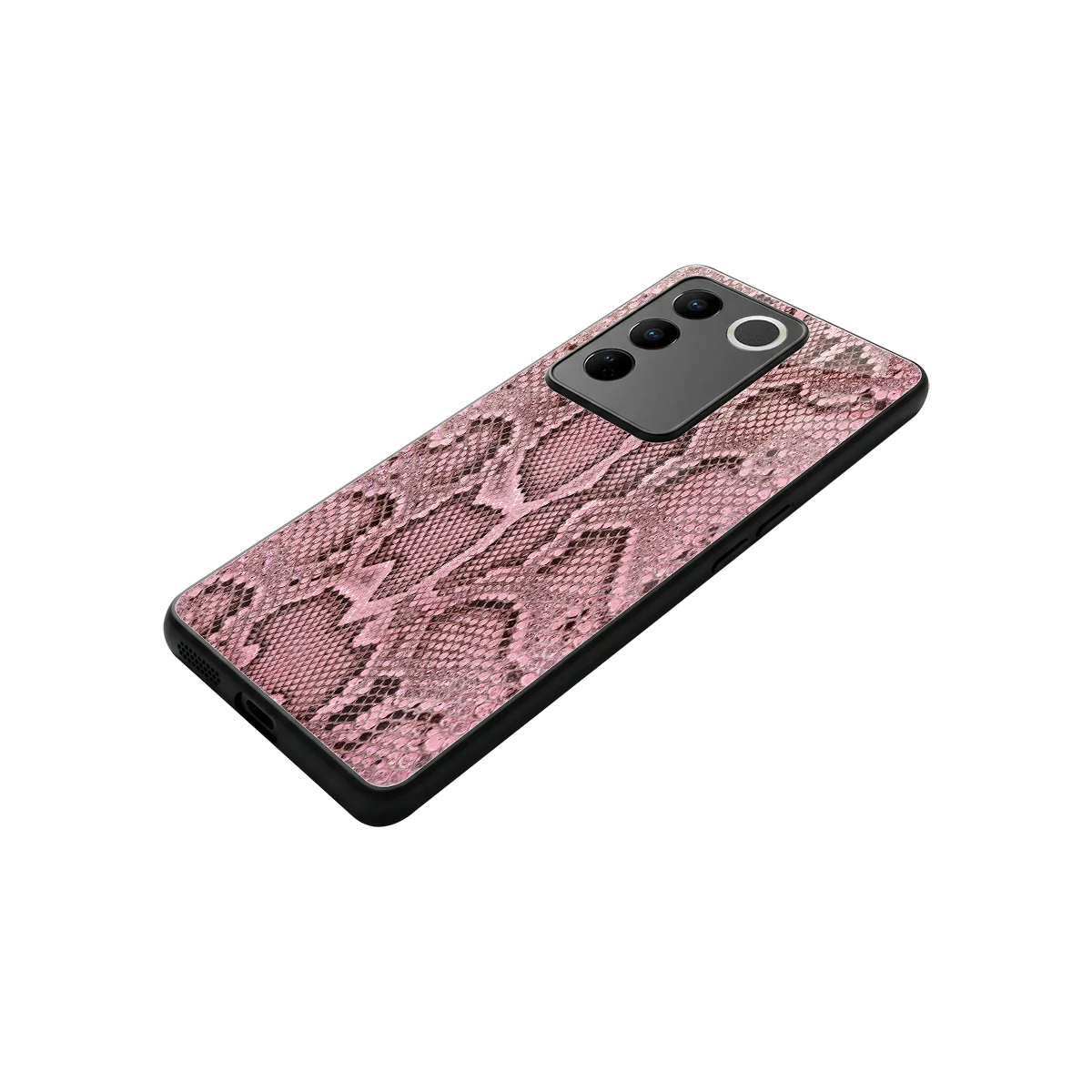 Blush Snake stylish phone case for vivo v27 5g | glossy glass and slim fit