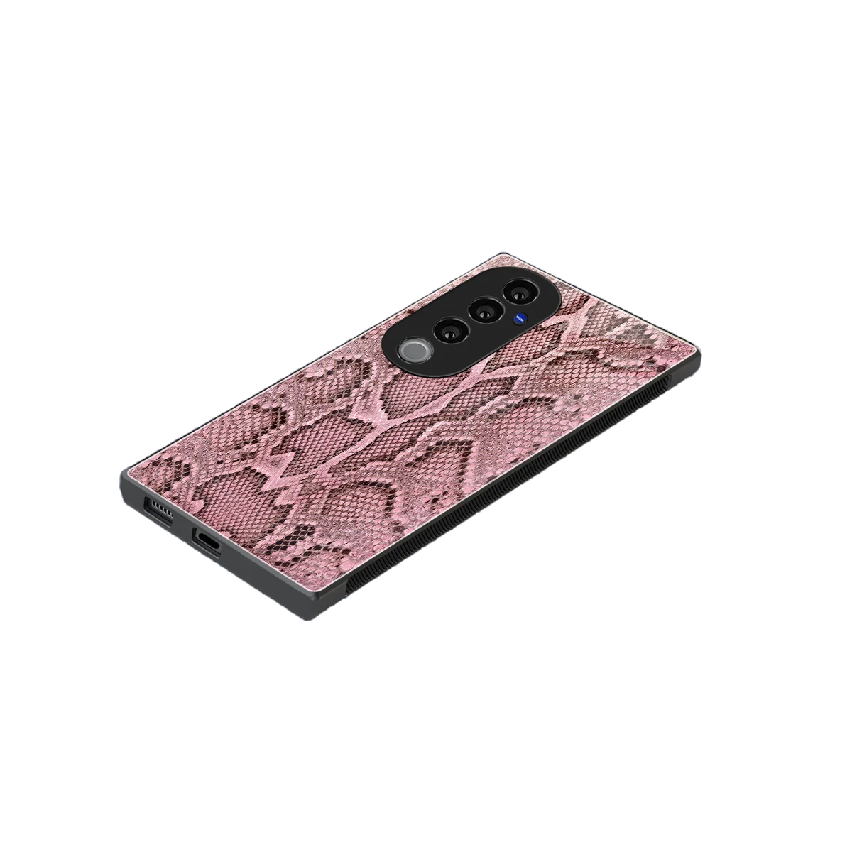 Blush Snake stylish phone case for vivo v40 pro | glossy glass and slim fit