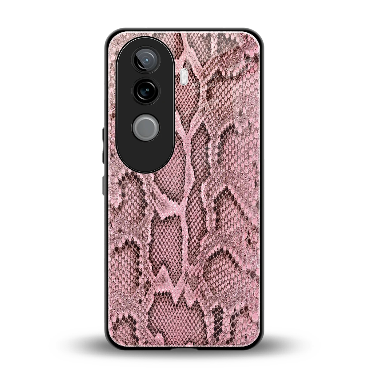 Blush Snake back phone cover | glass case for vivo v40e