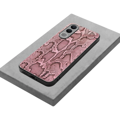 Blush Snake stylish phone case for vivo v70 fe | glossy glass and slim fit
