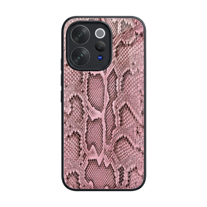 Blush Snake back phone cover | glass case for vivo v70 elite