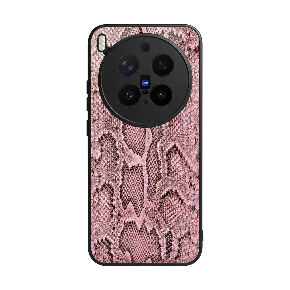 Blush Snake back phone cover | glass case for vivo x300 pro