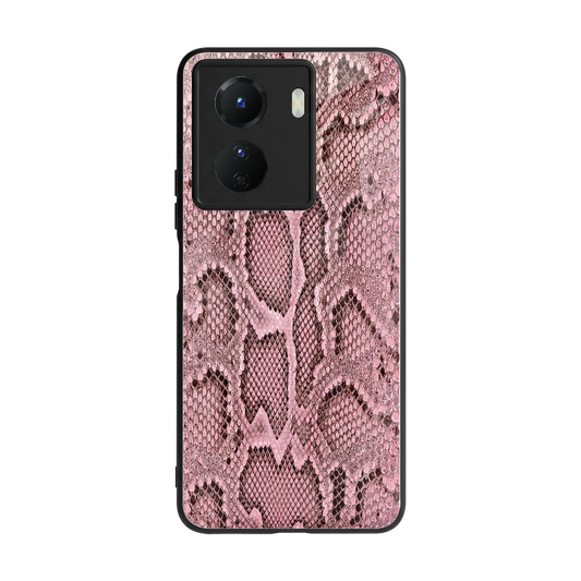 Blush Snake back phone cover | glass case for vivo y16