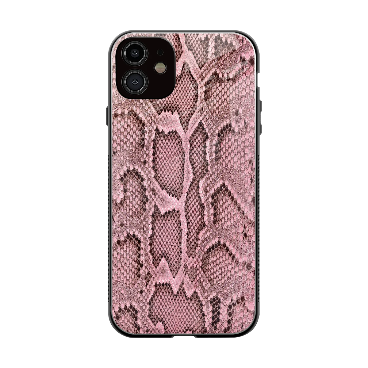 Blush Snake back phone cover | glass case for iphone 12