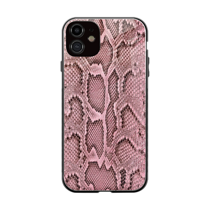 Blush Snake back phone cover | glass case for iphone 11