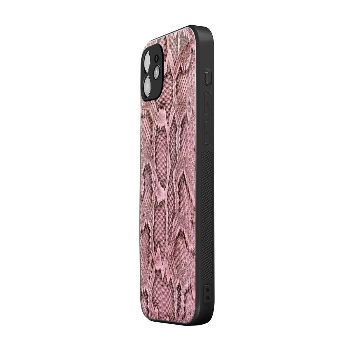 Blush Snake iphone 12 mobile cover | shockproof glass phone case