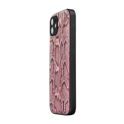 Blush Snake iphone 12 mobile cover | shockproof glass phone case