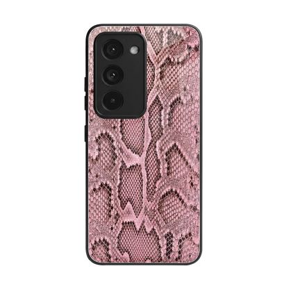 Blush Snake back phone cover | glass case for redmi 15 5g