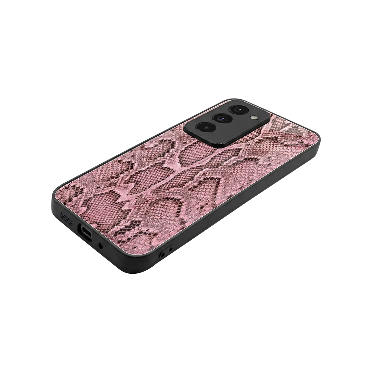 Blush Snake stylish phone case for redmi 15 5g | glossy glass and slim fit