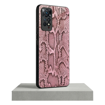 Blush Snake redmi note 11 pro mobile cover | shockproof glass phone case