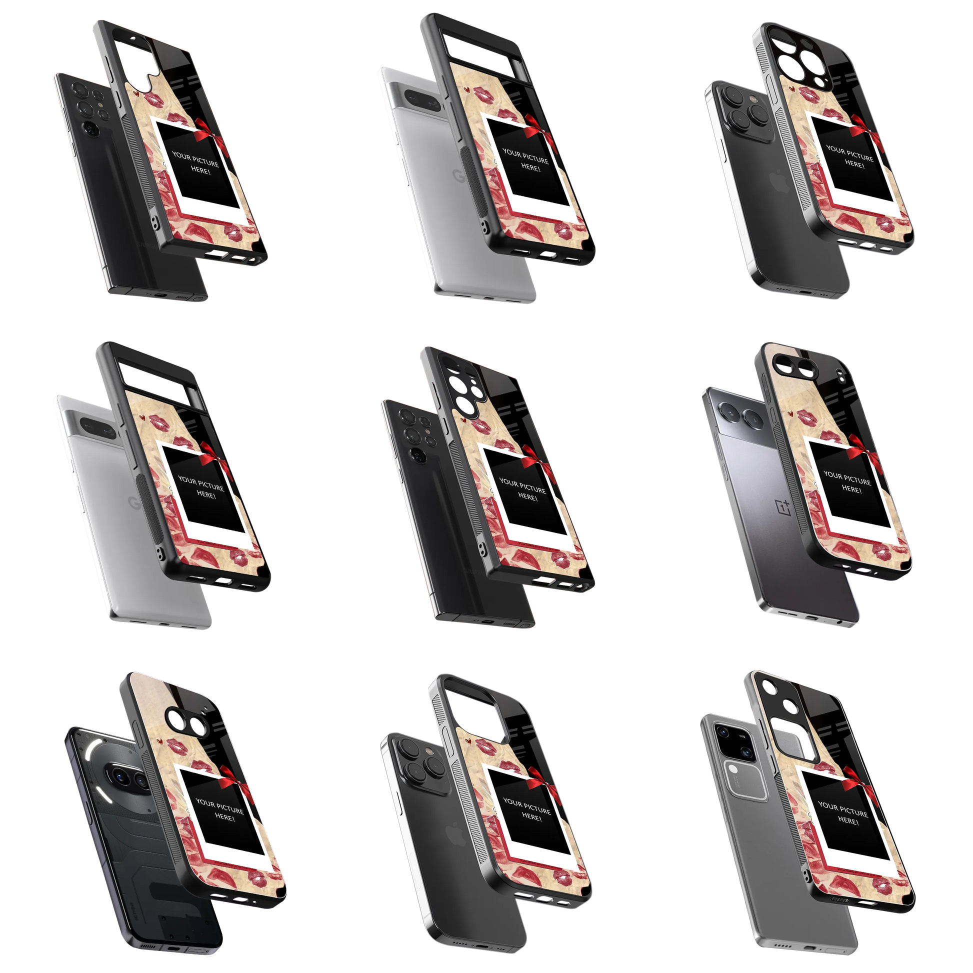 Polaroid Personalised Glass Phone Case