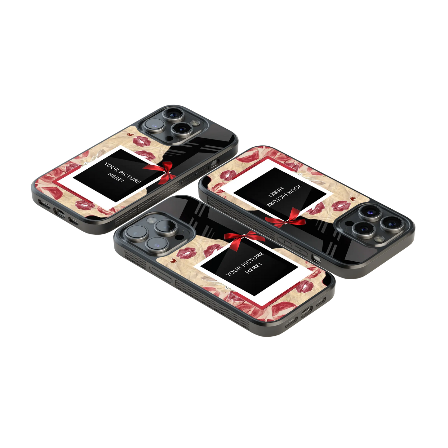 Polaroid Personalised Glass Phone Case