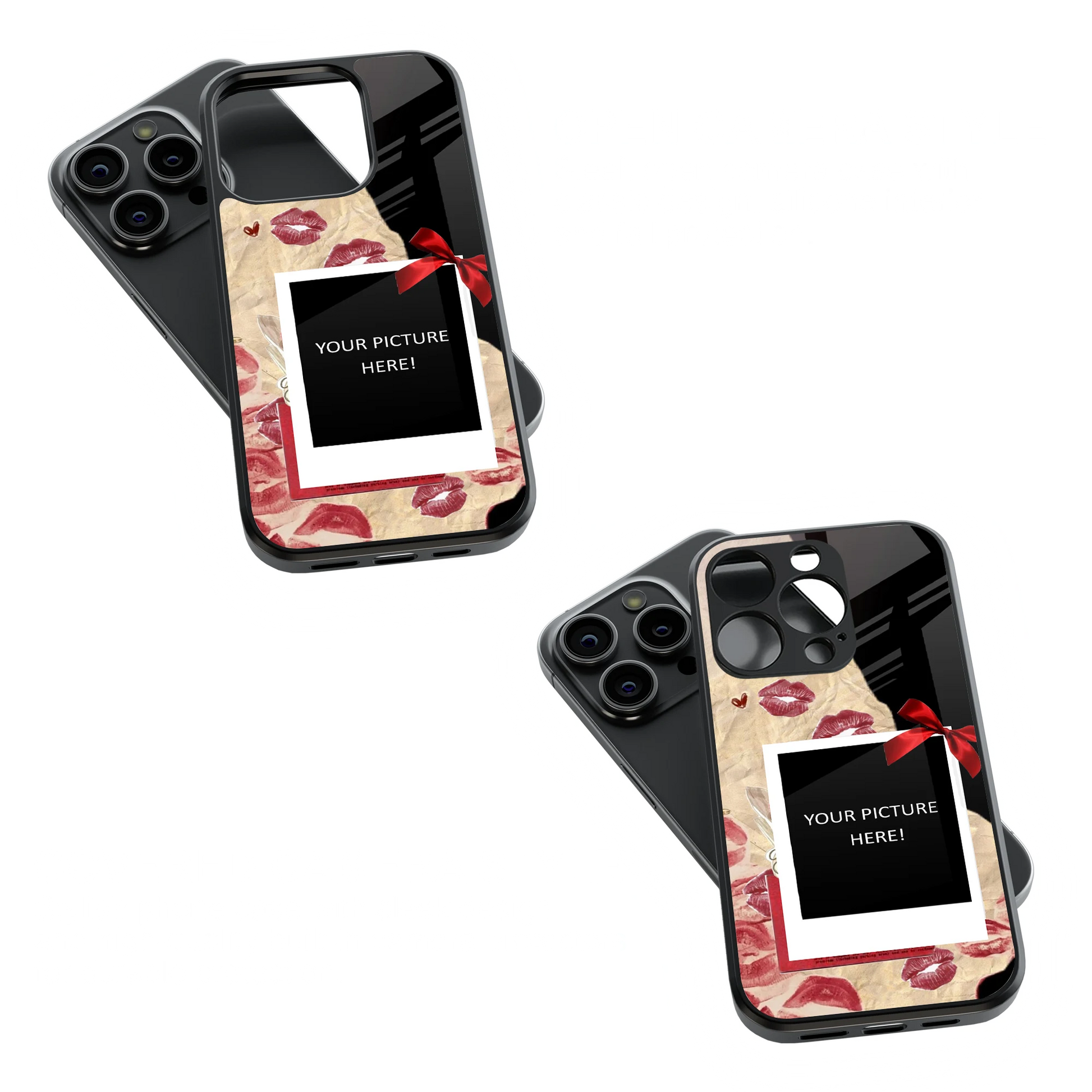 Polaroid Personalised Glass Phone Case