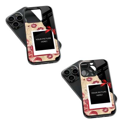 Polaroid Personalised Glass Phone Case