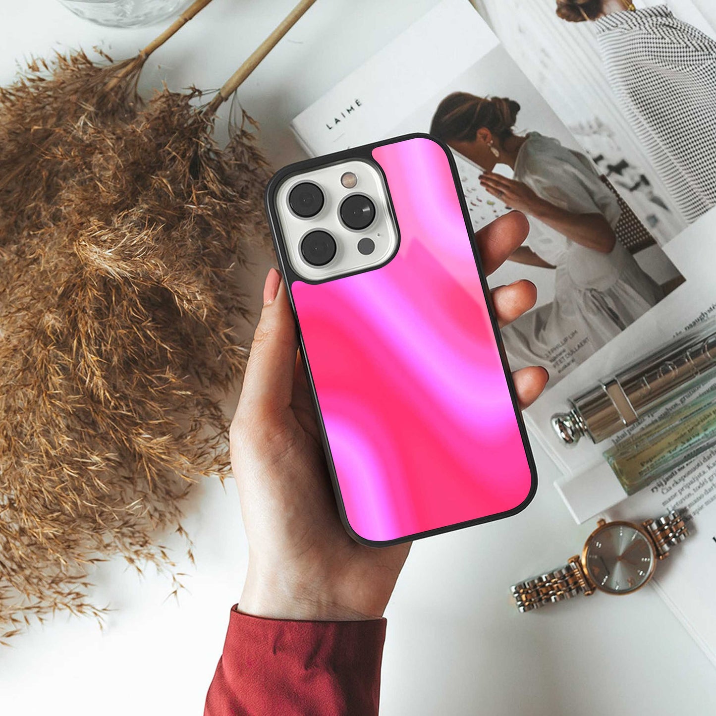 Blush Flow Phone Case for Iphone 16 | Glass Case