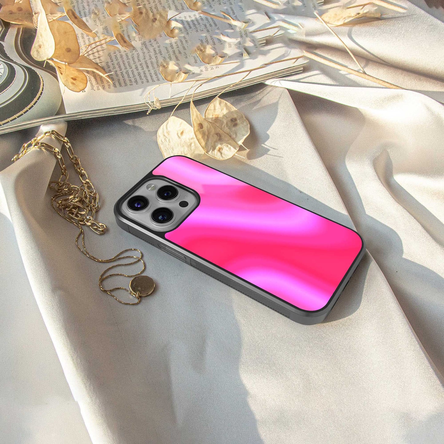 Blush Flow Phone Case for Iphone 16 | Glass Case