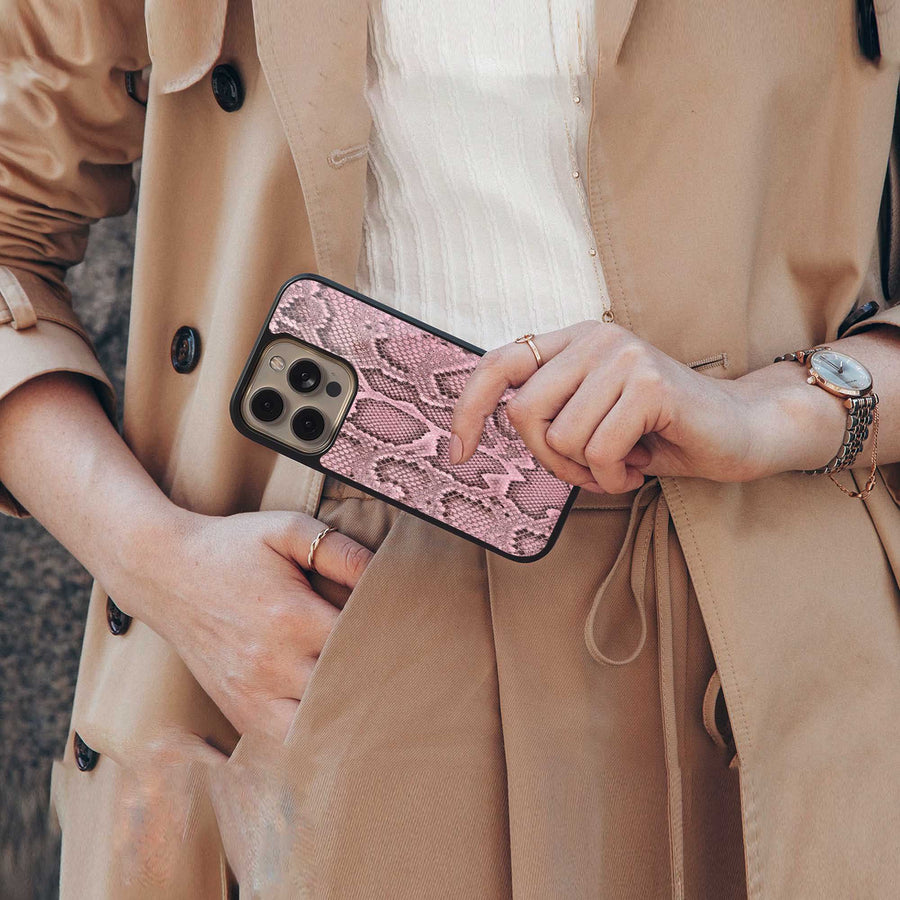 Blush Snake Phone Case for Iphone 13 Pro | Glass Case
