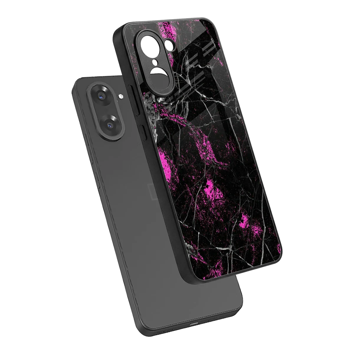Blushstone sleek oneplus nord ce5 5g cover with tempered glass back and TPU edges