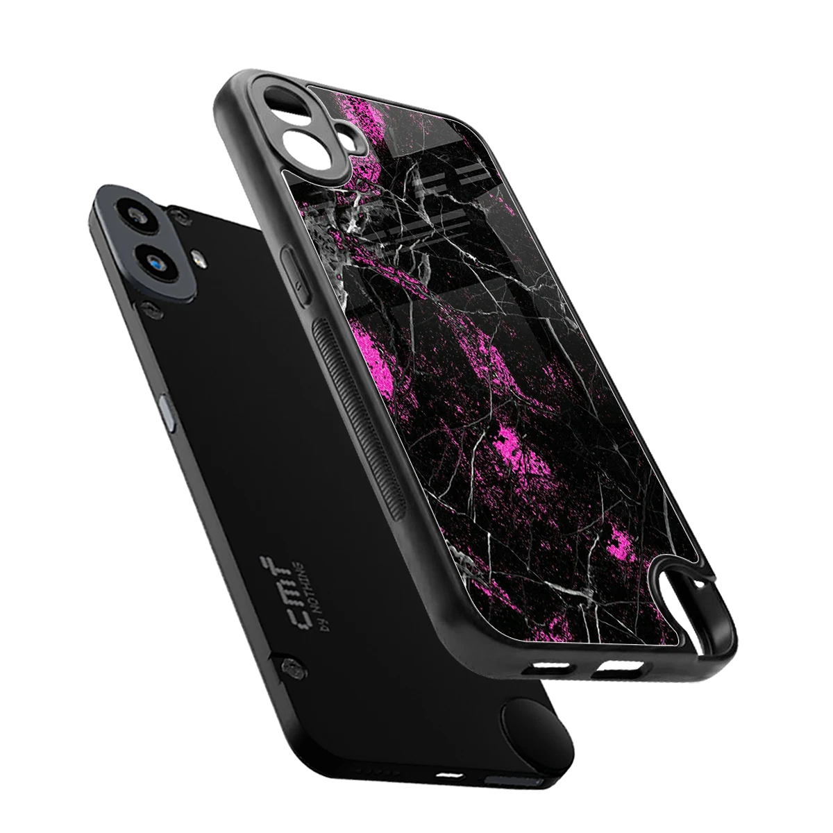 Blushstone sleek cmf nothing phone 1 cover with tempered glass back and TPU edges