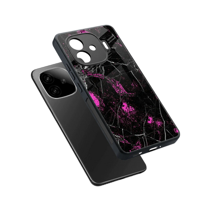 Blushstone sleek iqoo neo 10r 5g cover with tempered glass back and TPU edges
