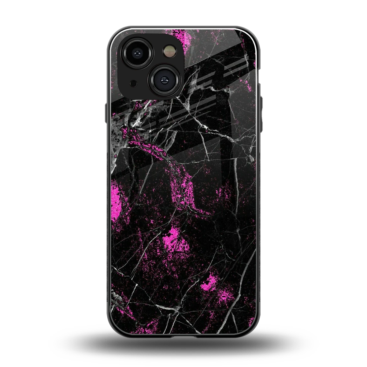 Blushstone back phone cover | glass case for iphone 13 mini