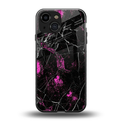 Blushstone back phone cover | glass case for iphone 13 mini