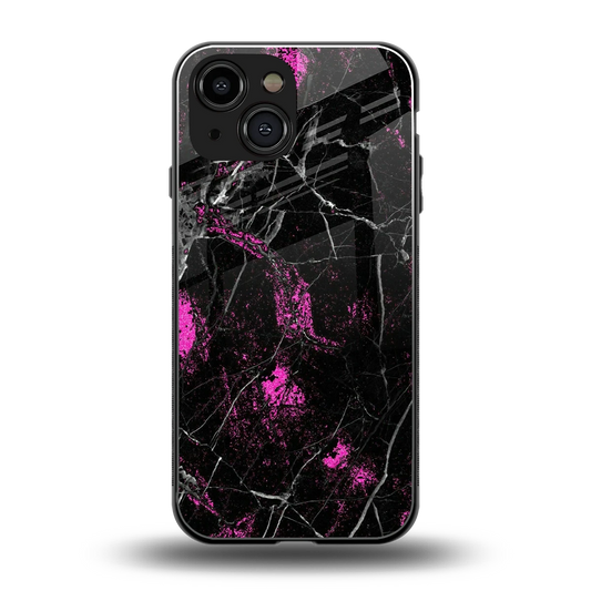 Blushstone back phone cover | glass case for iphone 13 mini