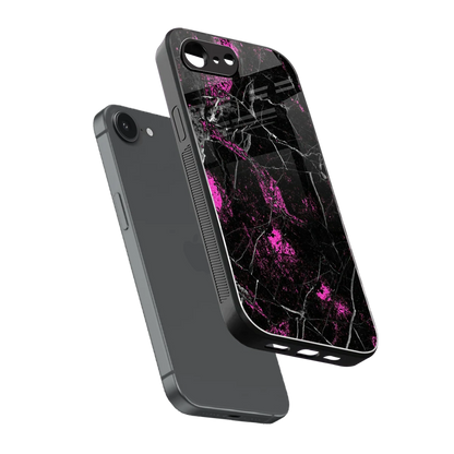 Blushstone sleek iphone 16e cover with tempered glass back and TPU edges