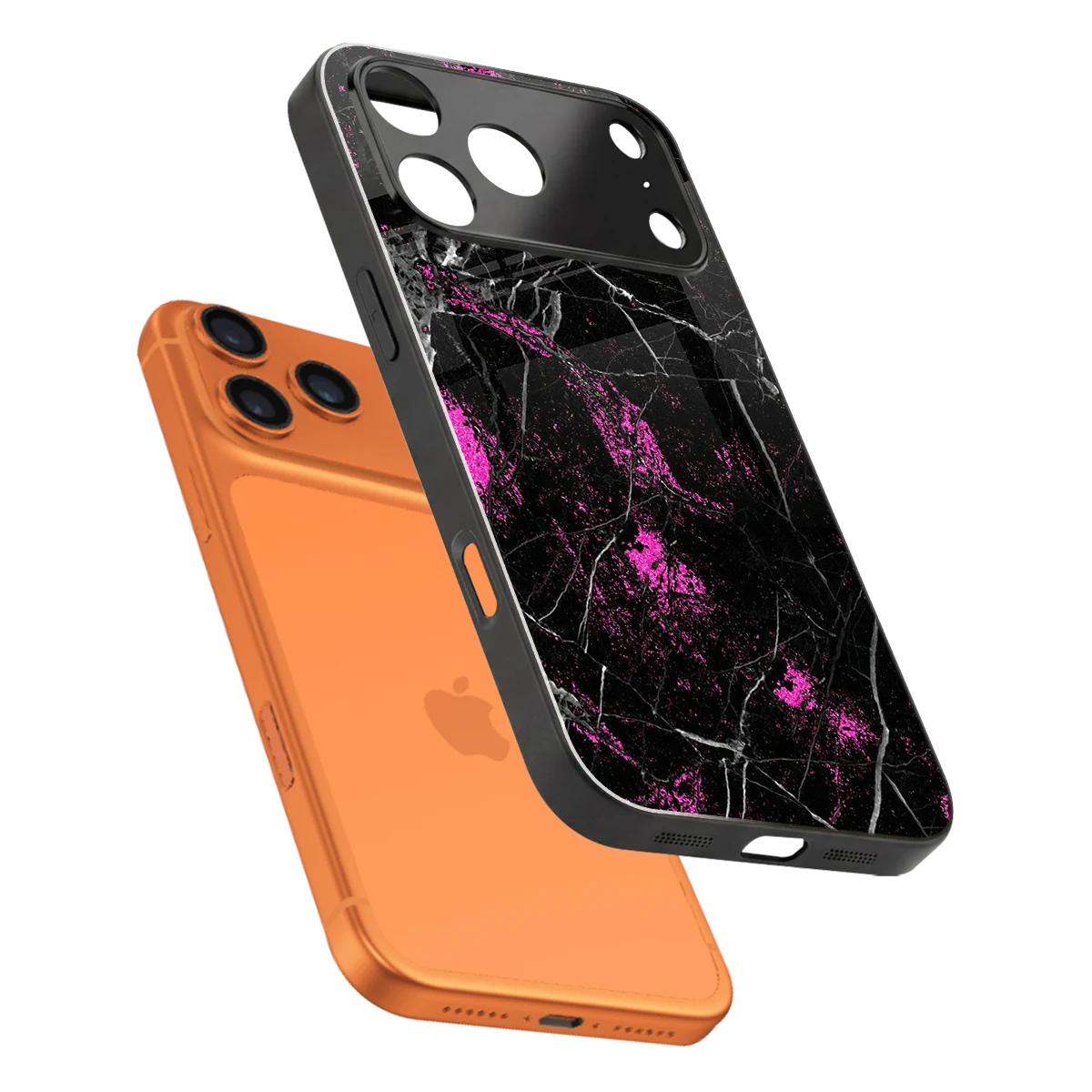 Blushstone sleek iphone 17 pro max cover with tempered glass back and TPU edges