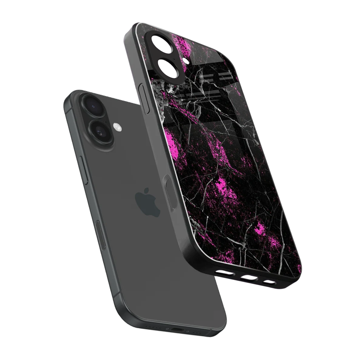 Blushstone sleek iphone 17 cover with tempered glass back and TPU edges