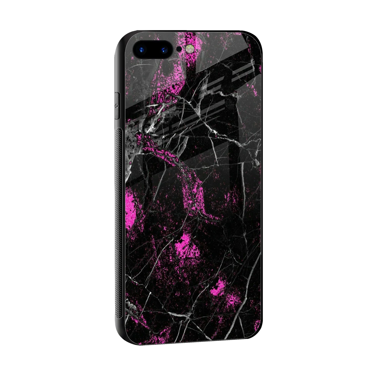 Blushstone sleek iphone 8 plus cover with tempered glass back and TPU edges
