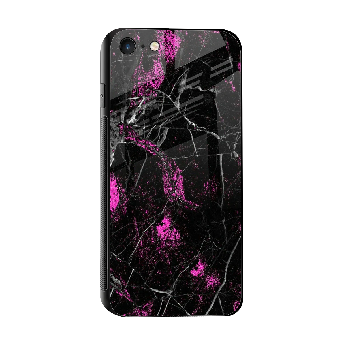 Blushstone sleek iphone 7 cover with tempered glass back and TPU edges