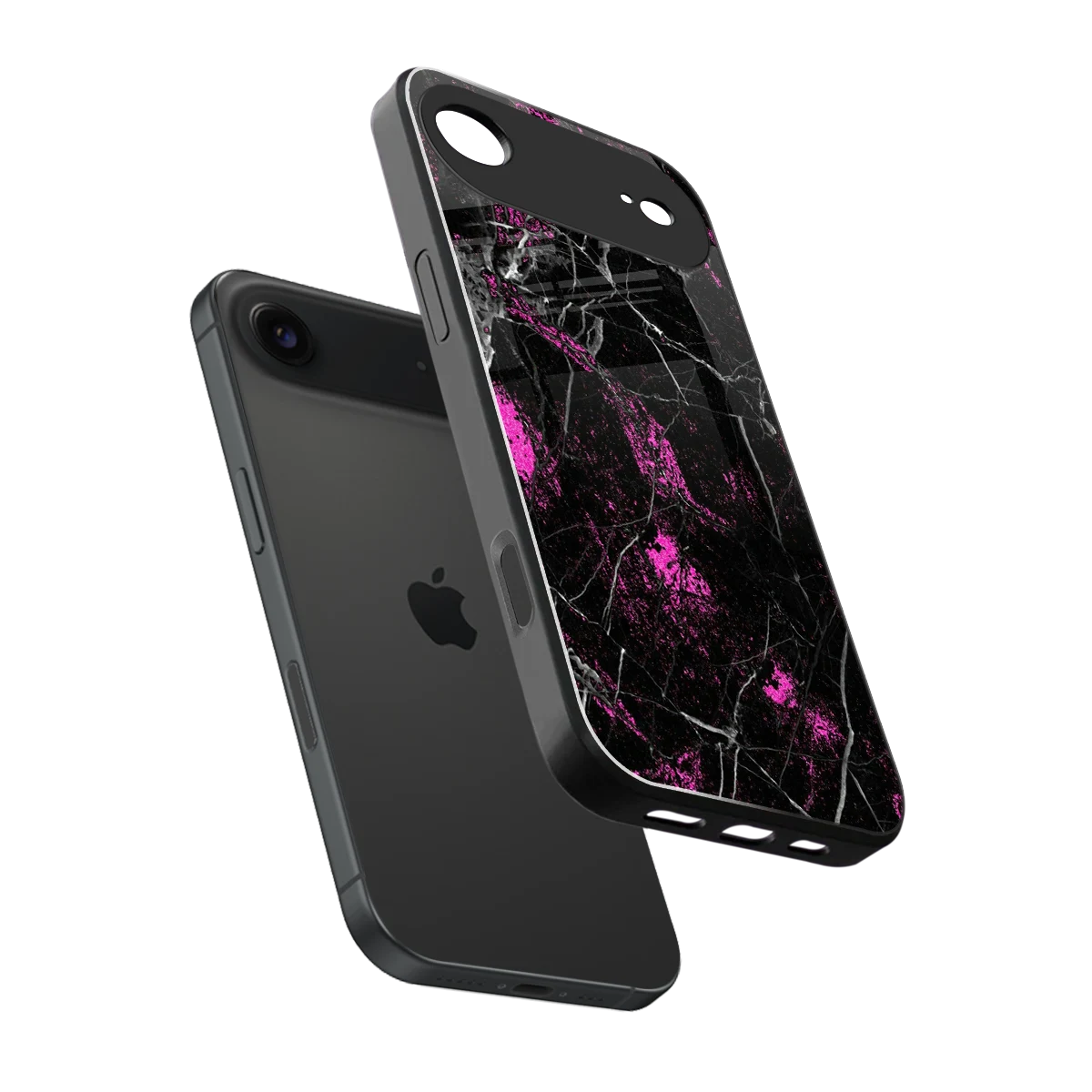Blushstone sleek iphone air cover with tempered glass back and TPU edges