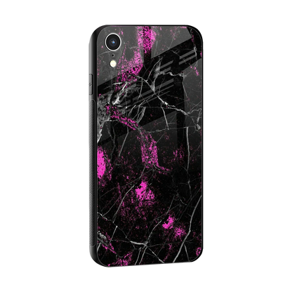 Blushstone sleek iphone xr cover with tempered glass back and TPU edges