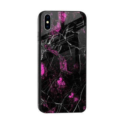Blushstone sleek iphone xs max cover with tempered glass back and TPU edges