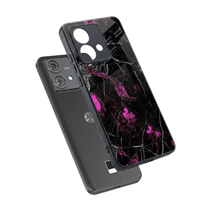 Blushstone sleek motorola edge 40 neo 5g cover with tempered glass back and TPU edges