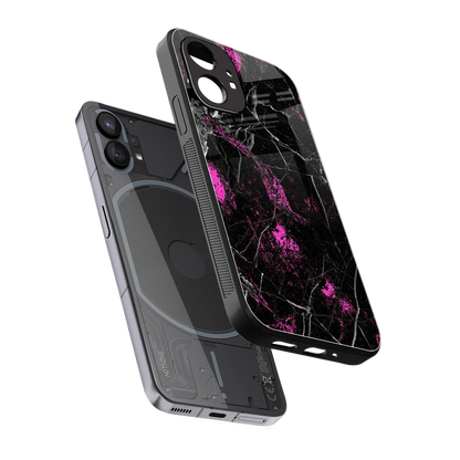 Blushstone sleek nothing phone 1 cover with tempered glass back and TPU edges