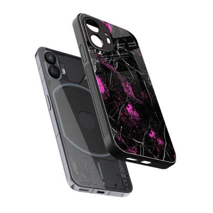 Blushstone sleek nothing phone 2 cover with tempered glass back and TPU edges