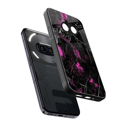 Blushstone sleek nothing phone 2a cover with tempered glass back and TPU edges