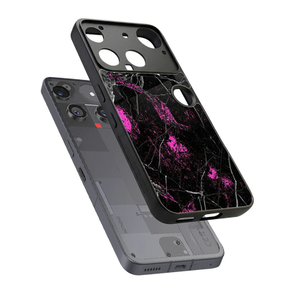 Blushstone sleek nothing phone 3 cover with tempered glass back and TPU edges
