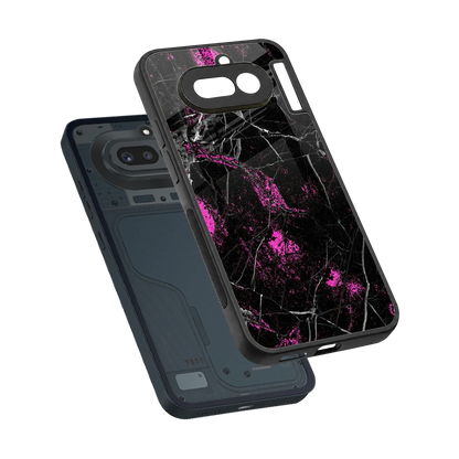 Blushstone sleek nothing phone 4a cover with tempered glass back and TPU edges