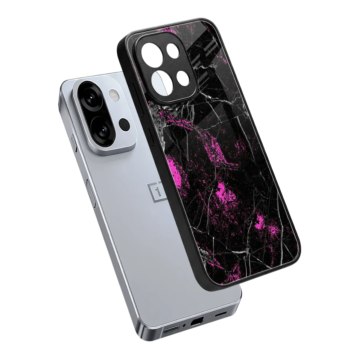 Blushstone sleek oneplus 13s cover with tempered glass back and TPU edges