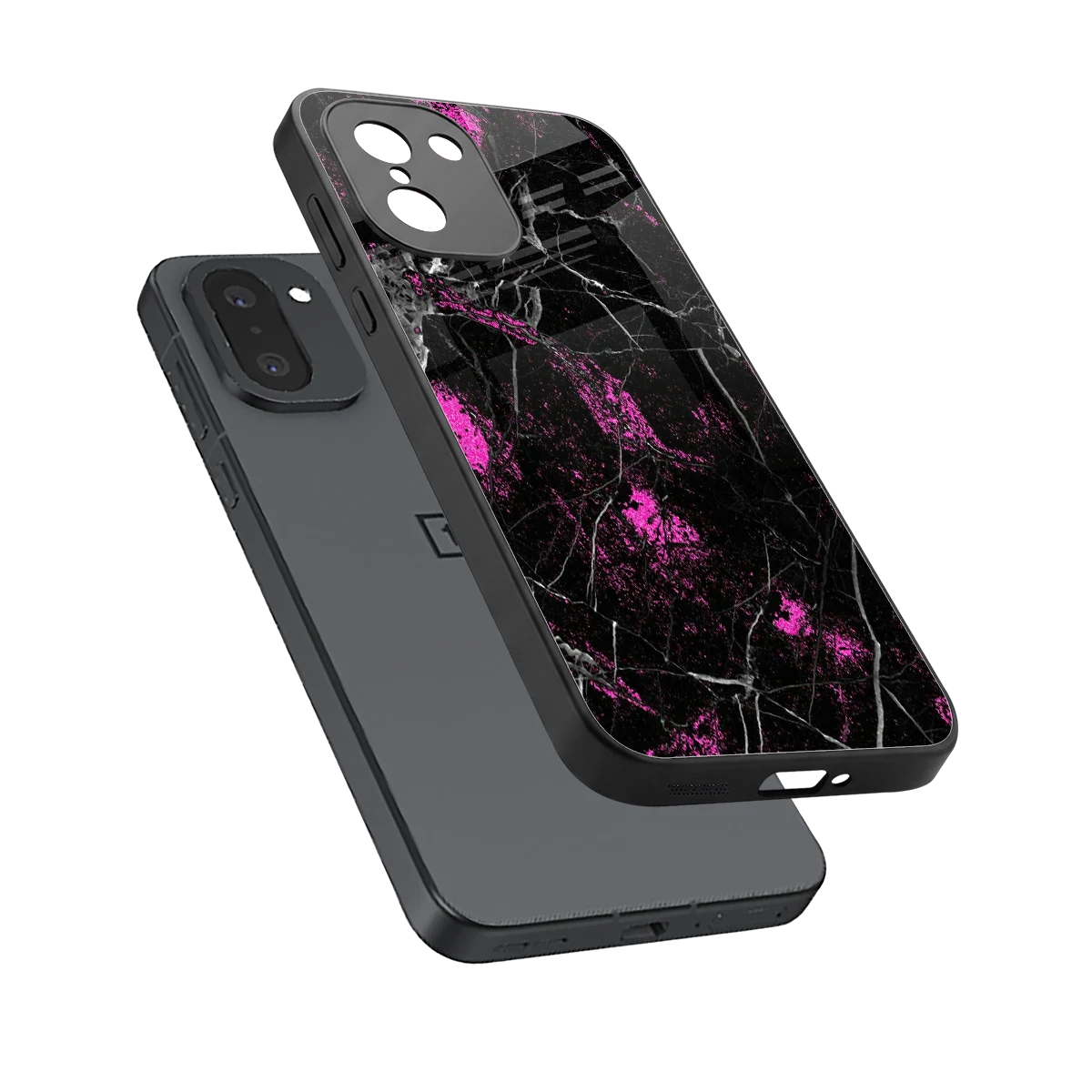 Blushstone sleek oneplus 15r cover with tempered glass back and TPU edges