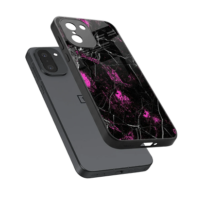 Blushstone sleek oneplus 15r cover with tempered glass back and TPU edges