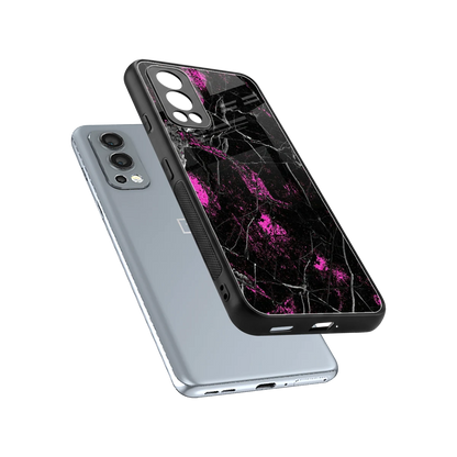 Blushstone sleek oneplus nord 2 cover with tempered glass back and TPU edges