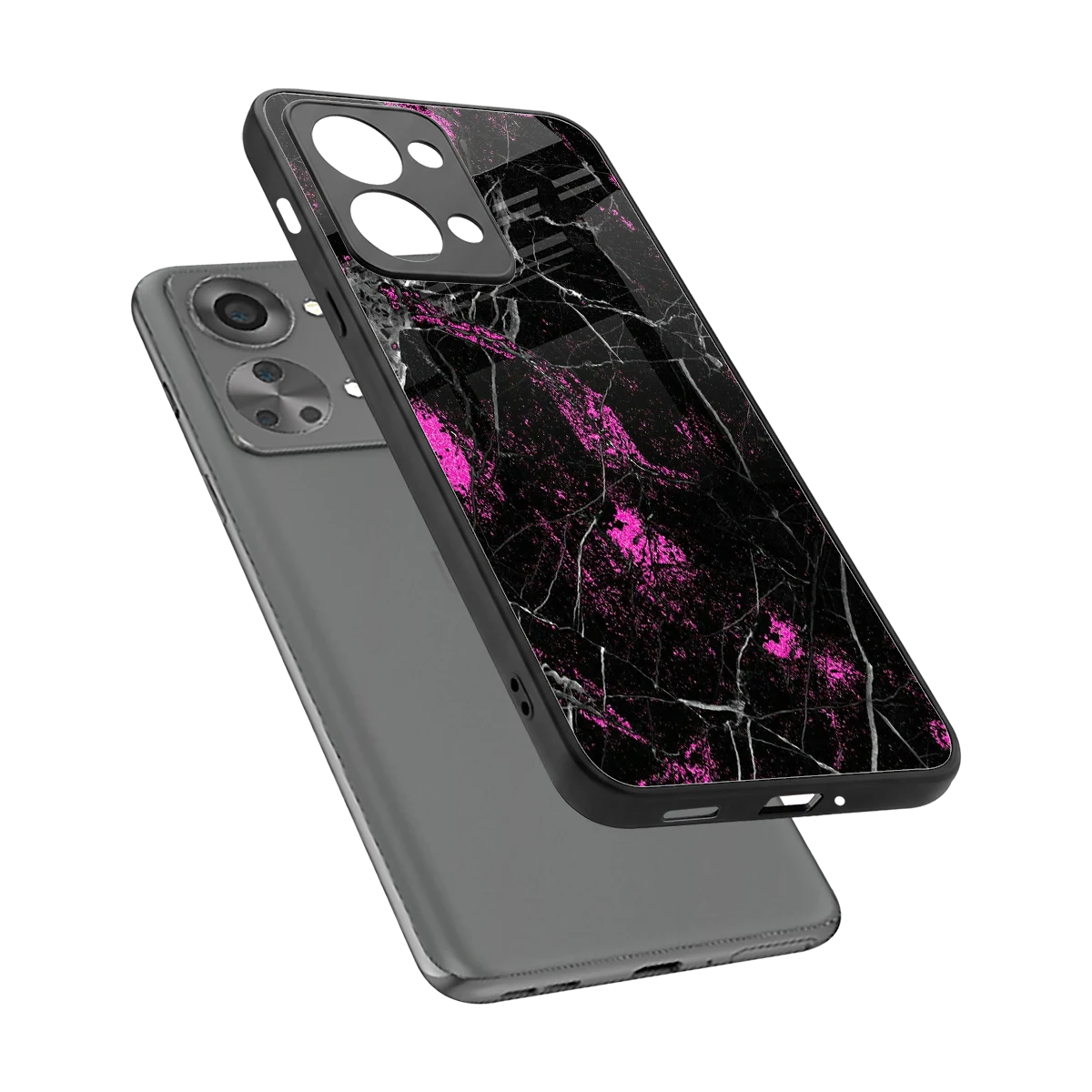 Blushstone sleek oneplus nord 2t cover with tempered glass back and TPU edges