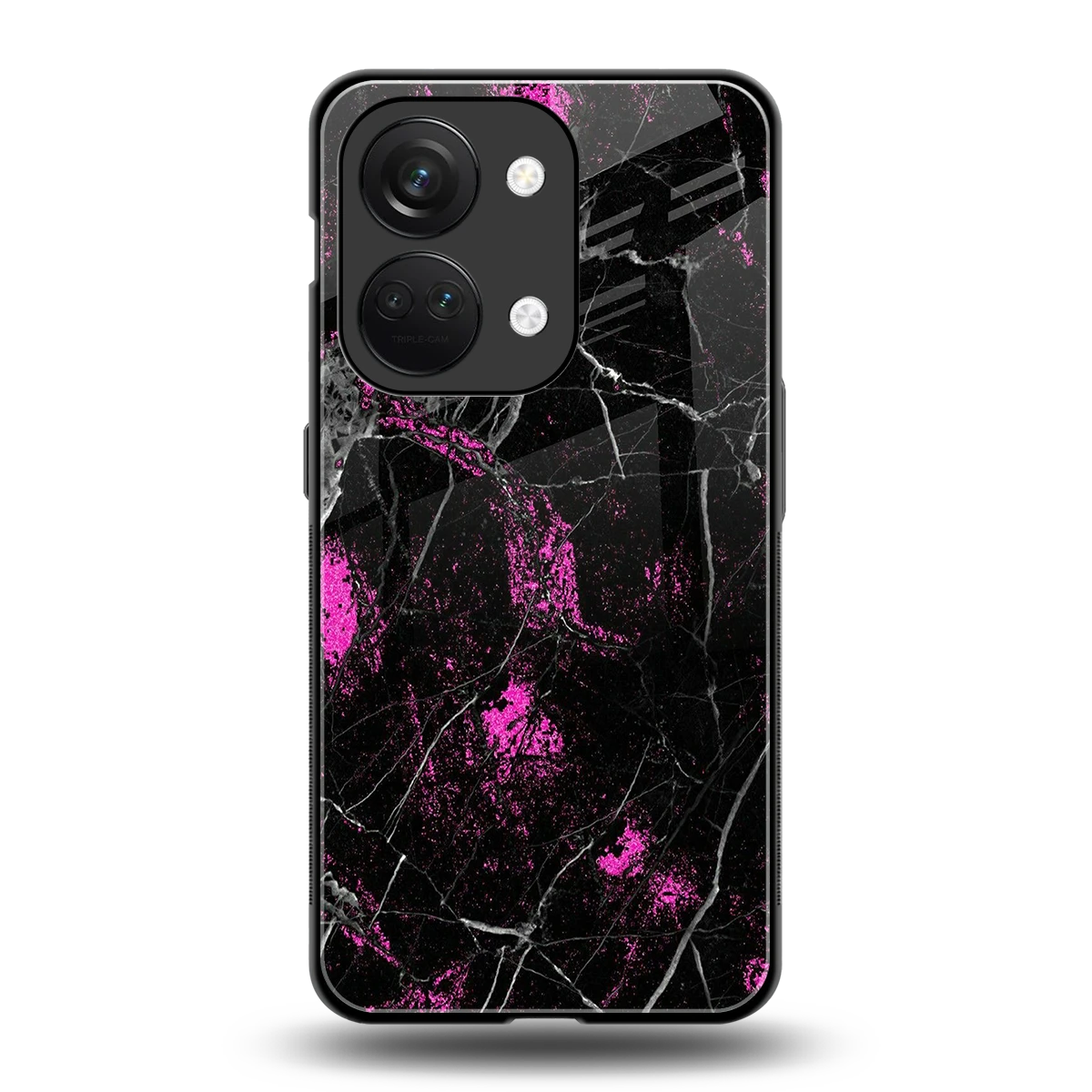 Blushstone back phone cover | glass case for oneplus nord 3