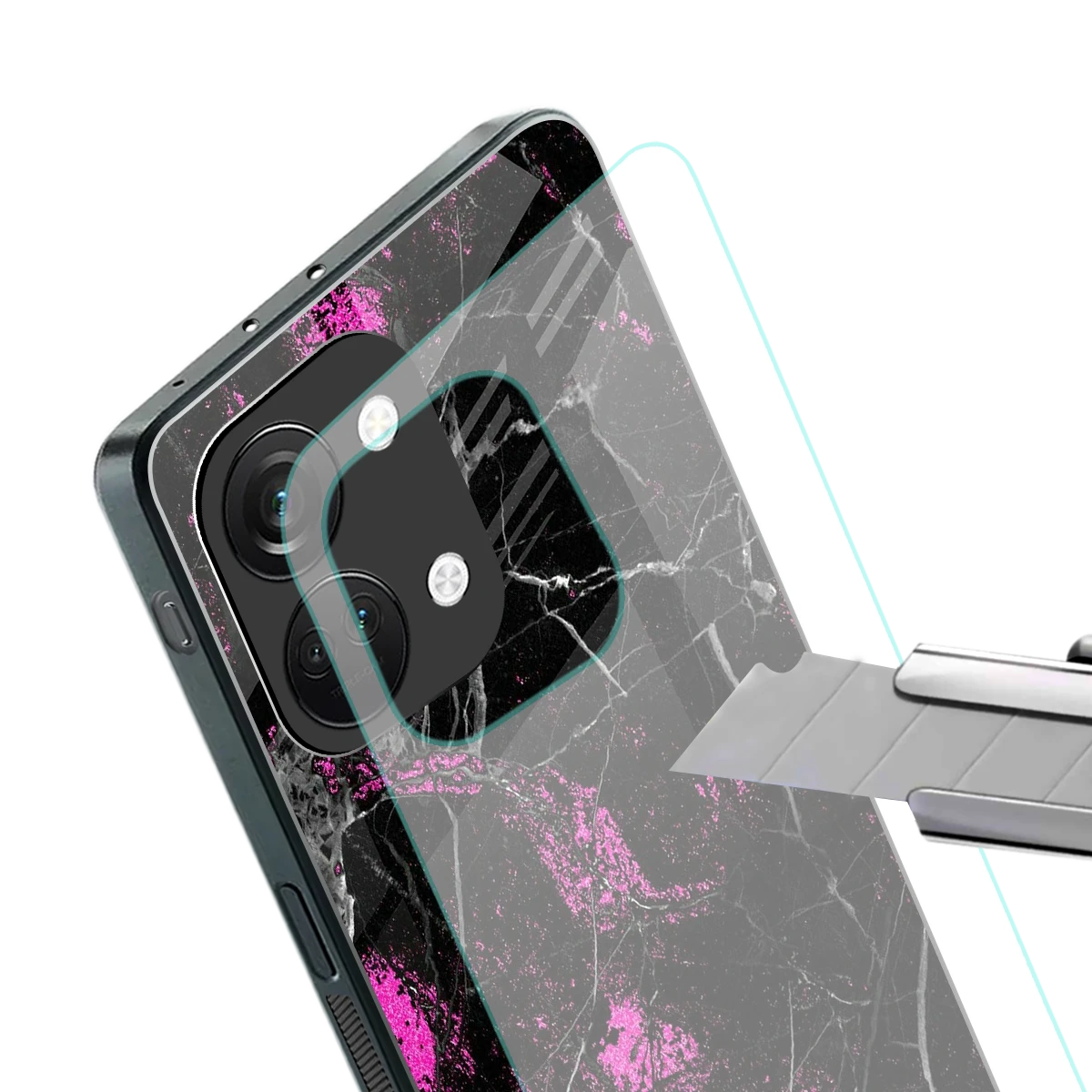 Blushstone stylish phone case for oneplus nord 3 | glossy glass and slim fit