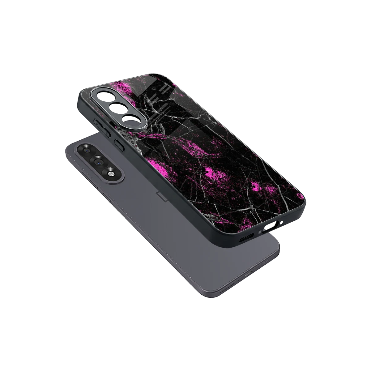 Blushstone sleek oneplus nord 5 cover with tempered glass back and TPU edges