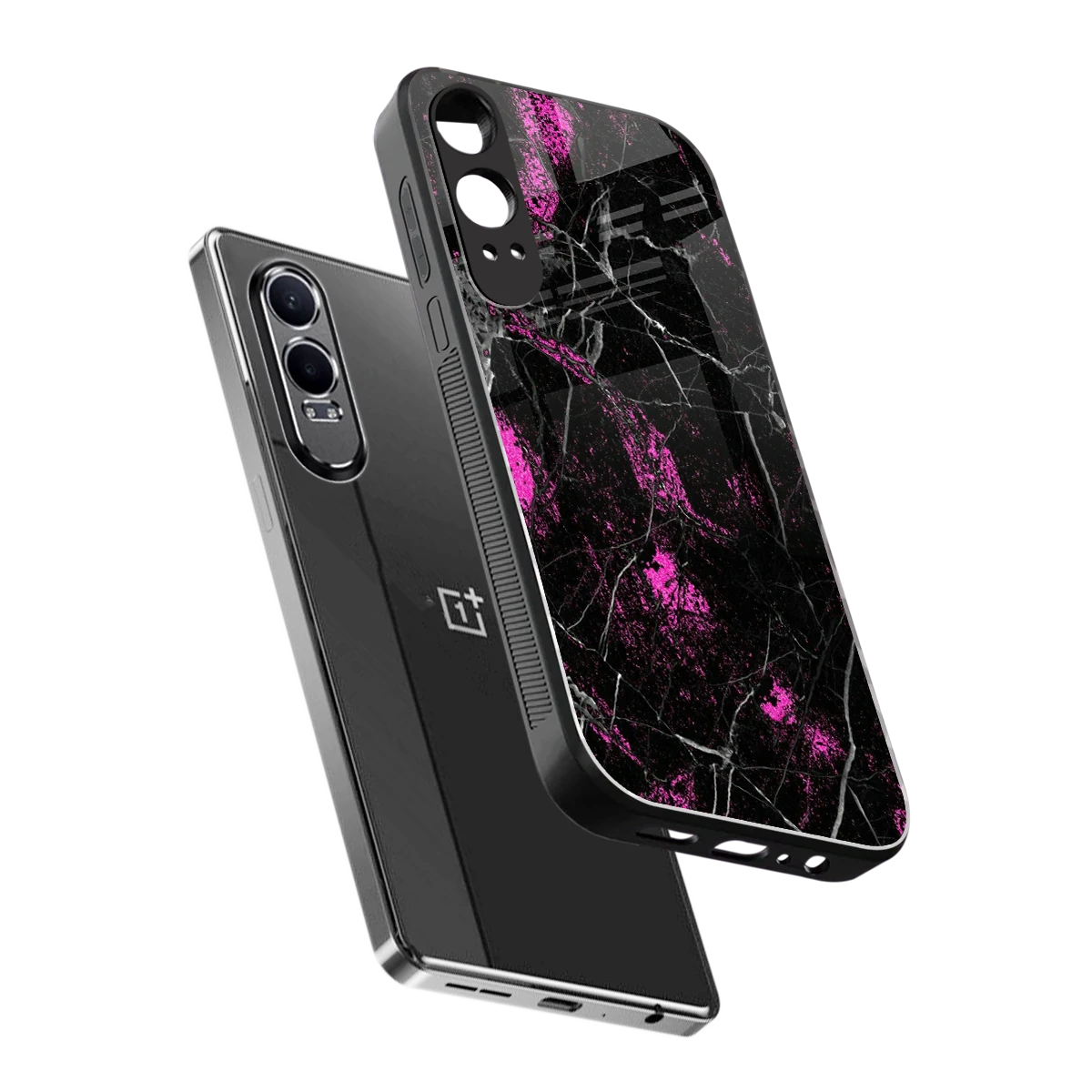 Blushstone sleek oneplus nord ce 4 lite cover with tempered glass back and TPU edges